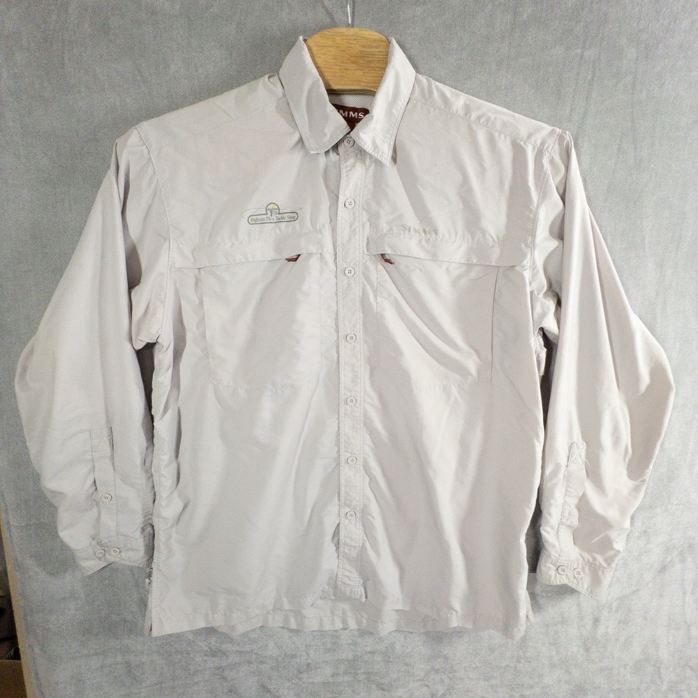 Simms Fly Fishing Button Up Shirt Mens XL Gorpcore Outdoors Boating Lake
